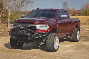 Ram 2500 Hood Protector - Rough Country - Gloss Black - '19-'26